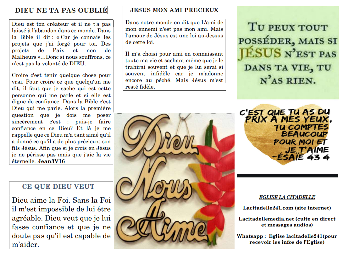 Flyer dieu nous aime